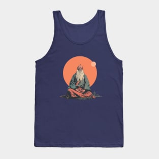 Zen Old Master Meditating Tank Top